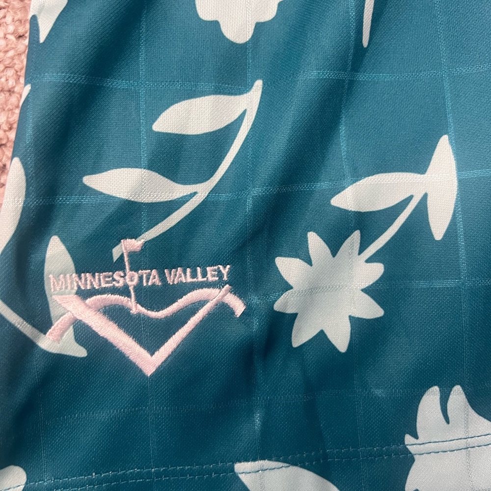 NEW! Women’s adidas Teal and White Floral Tank Top- XS - Picture 2 of 4